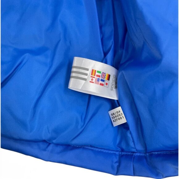 Adidas Jacket Down Blue Stadium Puffer Insulated Parka Coat NEVER WORN Men's XL - Picture 6 of 9